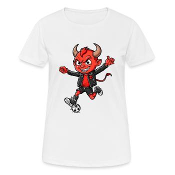 Diable rouge - T-shirt respirant Femme - blanc - Devant - AI Model Female 172 dark (172cm)