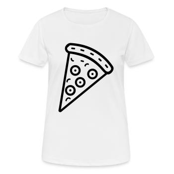 Pizza slice - Women's Breathable T-Shirt - white - Front - AI Model Female 172 dark (172cm)