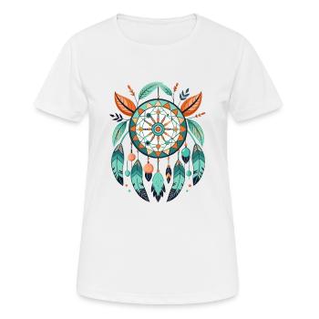 Attrape-rêves - T-shirt respirant Femme - blanc - Devant - AI Model Female 172 dark (172cm)