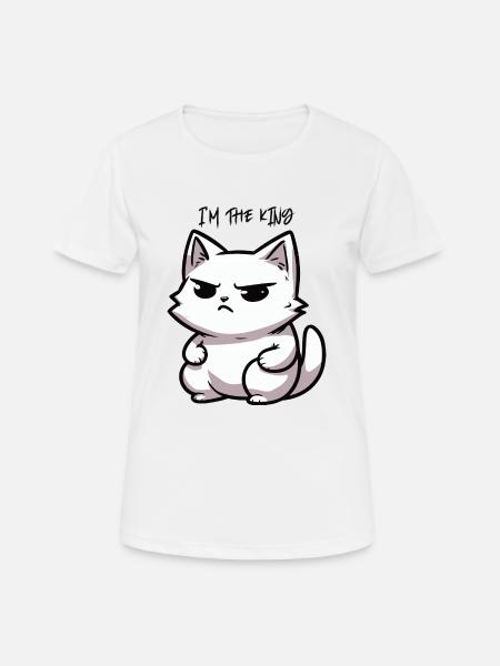 Im The King - Women's Breathable T-Shirt - white