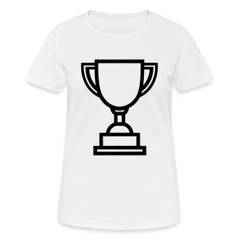 trophée - T-shirt respirant Femme - blanc - Devant - AI Model Female 172 dark (172cm)