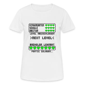 Bachelor Lehramt of Education B.Ed. bestanden - Frauen T-Shirt atmungsaktiv - Weiß - Vorne - AI Model Female 172 dark (172cm)