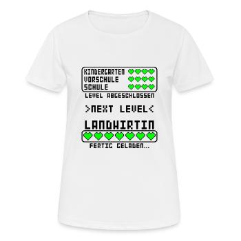 Landwirt Landwirtin Prüfung Ausbildung bestanden - Frauen T-Shirt atmungsaktiv - Weiß - Vorne - AI Model Female 172 dark (172cm)