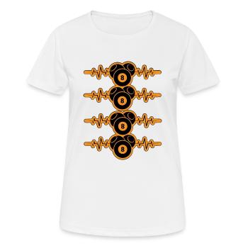 Battements de cœur de billard - T-shirt respirant Femme - blanc - Devant - AI Model Female 172 dark (172cm)