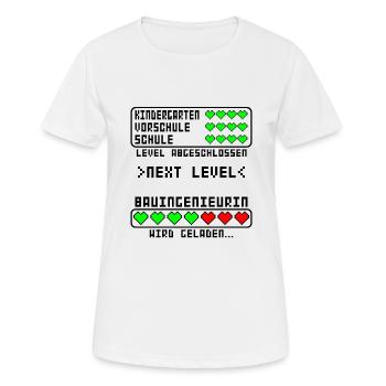 Bauingenieurin Studium Start Beginn für Studentin - Frauen T-Shirt atmungsaktiv - Weiß - Vorne - AI Model Female 172 dark (172cm)