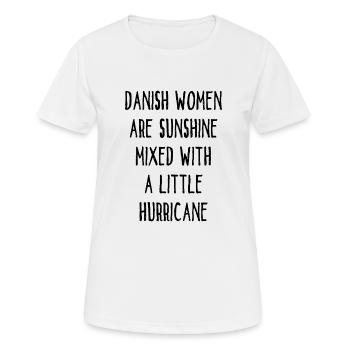 Danish Women Are Sunshine Mixed With A Hurricane - Women's Breathable T-Shirt - white - Front - AI Model Female 172 dark (172cm)
