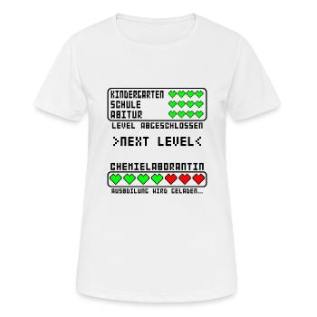 Chemielaborantin Ausbildung Beginn Baby Mädchen - Frauen T-Shirt atmungsaktiv - Weiß - Vorne - AI Model Female 172 dark (172cm)