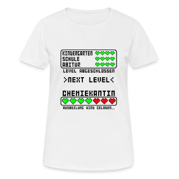 Chemikantin Ausbildung Beginn für Mädchen Baby - Frauen T-Shirt atmungsaktiv - Weiß - Vorne - AI Model Female 172 dark (172cm)