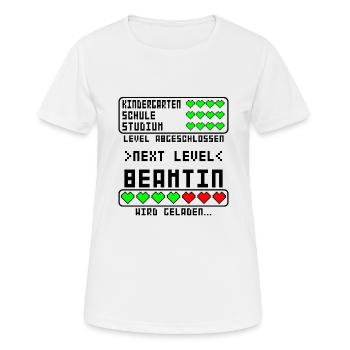 Beamtin in Ausbildung Beginn Baby Mädchen - Frauen T-Shirt atmungsaktiv - Weiß - Vorne - AI Model Female 172 dark (172cm)