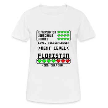 Floristin Ausbildung Beginn für Baby Azubine - Frauen T-Shirt atmungsaktiv - Weiß - Vorne - AI Model Female 172 dark (172cm)