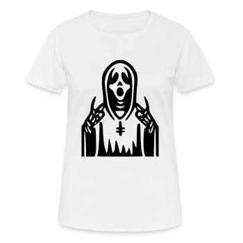 Schrei-Priester - Frauen T-Shirt atmungsaktiv - Weiß - Vorne - AI Model Female 172 dark (172cm)