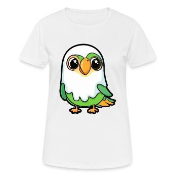 Papagai Halloween Lustig Geist - Frauen T-Shirt atmungsaktiv - Weiß - Vorne - AI Model Female 172 dark (172cm)