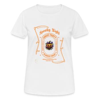 Halloween Skull Funny spooky T-shirt mit sense - Frauen T-Shirt atmungsaktiv - Weiß - Vorne - AI Model Female 172 dark (172cm)