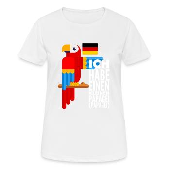 Parrot - Women's Breathable T-Shirt - white - Front - AI Model Female 172 dark (172cm)