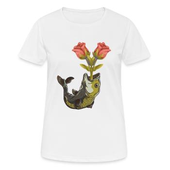 Pisces Birthday Valentine Romance - Women's Breathable T-Shirt - white - Front - AI Model Female 172 dark (172cm)