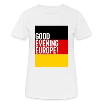 Deutschland Eurovision Song Contest - Frauen T-Shirt atmungsaktiv - Weiß - Vorne - AI Model Female 172 dark (172cm)