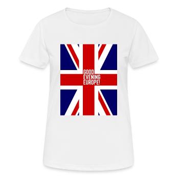 Eurovision UK - Women's Breathable T-Shirt - white - Front - AI Model Female 172 dark (172cm)