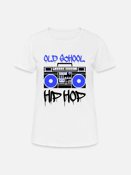 Ghetto blaster old school - T-shirt respirant Femme - blanc