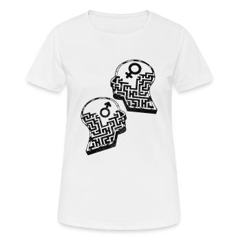 Gender Labyrinth - Women's Breathable T-Shirt - white - Front - AI Model Female 172 dark (172cm)
