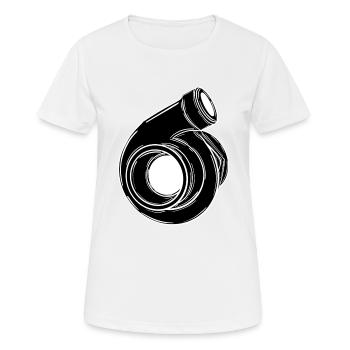 Turbo - T-shirt respirant Femme - blanc - Devant - AI Model Female 172 dark (172cm)