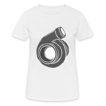 Turbo - T-shirt respirant Femme - blanc - Devant - AI Model Female 172 dark (172cm)