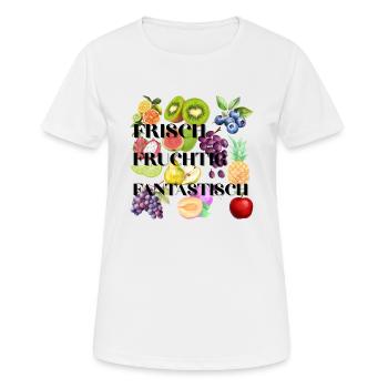 Frisch Fruchtig Fantastisch - Frauen T-Shirt atmungsaktiv - Weiß - Vorne - AI Model Female 172 dark (172cm)