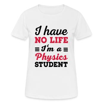 physics - Women's Breathable T-Shirt - white - Front - AI Model Female 172 dark (172cm)