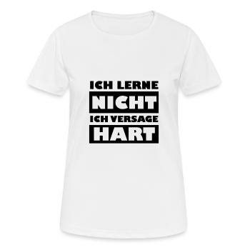Student Exam Failure Hart - Women's Breathable T-Shirt - white - Front - AI Model Female 172 dark (172cm)