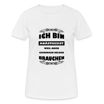 Anesthesiologist Anesthesia Anesthesiology Gift - Women's Breathable T-Shirt - white - Front - AI Model Female 172 dark (172cm)