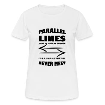 Mathematisch Mathe Mathelehrer Mathematiker - Frauen T-Shirt atmungsaktiv - Weiß - Vorne - AI Model Female 172 dark (172cm)
