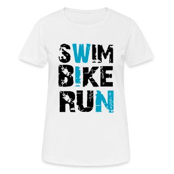 Triathlon - T-shirt respirant Femme - blanc - Devant - AI Model Female 172 dark (172cm)