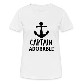 capitaine - T-shirt respirant Femme - blanc - Devant - AI Model Female 172 dark (172cm)