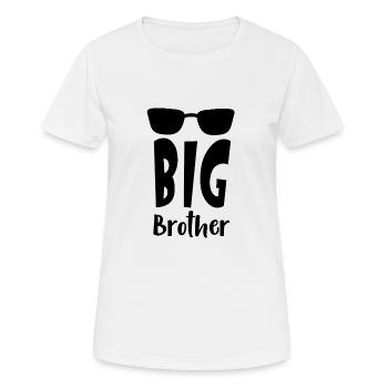 Big Brother - Frauen T-Shirt atmungsaktiv - Weiß - Vorne - AI Model Female 172 dark (172cm)