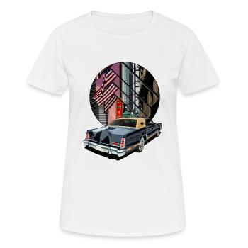 Amérique - T-shirt respirant Femme - blanc - Devant - AI Model Female 172 dark (172cm)