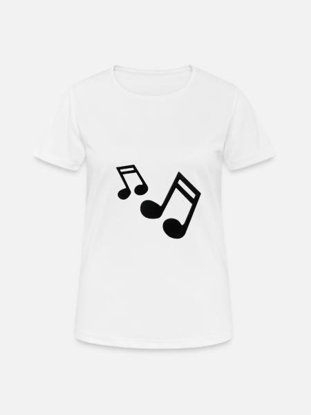 musical notes musical notes musical notes - Women's Breathable T-Shirt - white