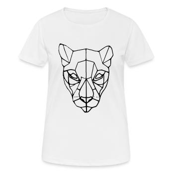 Lioness head - Women's Breathable T-Shirt - white - Front - AI Model Female 172 dark (172cm)