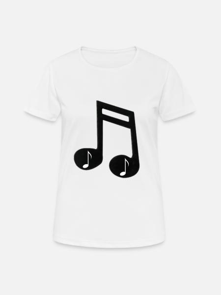 musical note musical notes musical note - Women's Breathable T-Shirt - white