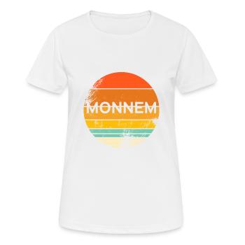 Mannheim Hessen Monnem Dialekt Witzig Geschenkidee - Frauen T-Shirt atmungsaktiv - Weiß - Vorne - AI Model Female 172 dark (172cm)