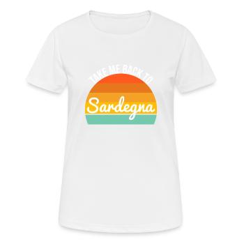 Sardinia Sardegna Italy Italia Gift Holiday - Women's Breathable T-Shirt - white - Front - AI Model Female 172 dark (172cm)