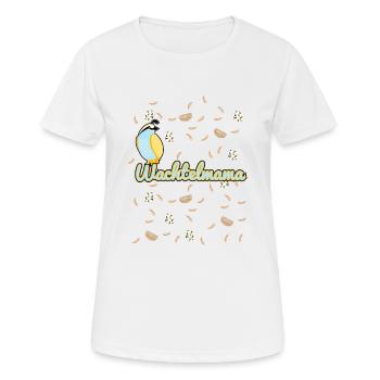 Wachtelmama Wachtel Tierzucht Landwirtschaft Bauer - Frauen T-Shirt atmungsaktiv - Weiß - Vorne - AI Model Female 172 dark (172cm)