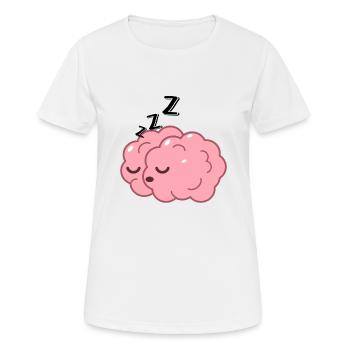 Cerveau fatigué - T-shirt respirant Femme - blanc - Devant - AI Model Female 172 dark (172cm)