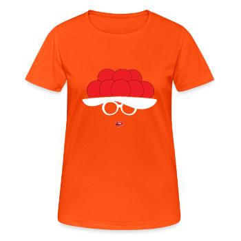 Cadeau de Bollenhut pour fille de la Forêt-Noire - T-shirt respirant Femme - orange néon - Devant - AI Model Female 172 dark (172cm)
