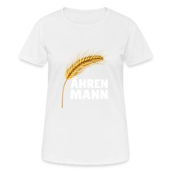 Ehrenmann Ähre witzig Geschenkidee - Frauen T-Shirt atmungsaktiv - Weiß - Vorne - AI Model Female 172 dark (172cm)