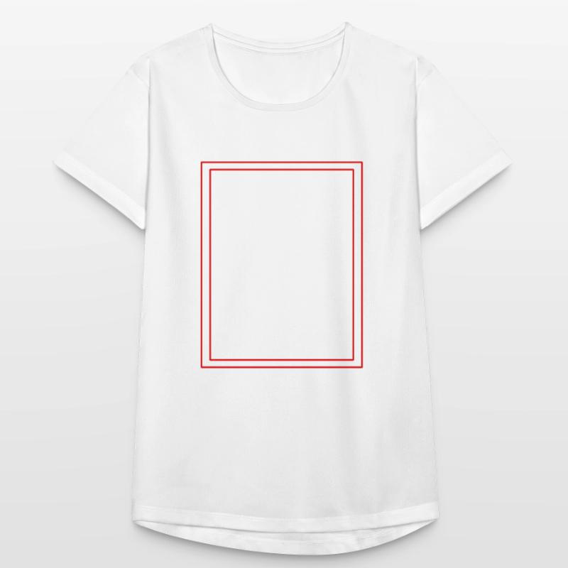 Frame / Abstract / Line / Pattern / Trend / Red Women's Breathable T-Shirt