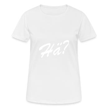 Babbeln Hessisch Hessen Bundesland Geschenkidee - Frauen T-Shirt atmungsaktiv - Weiß - Vorne - AI Model Female 172 dark (172cm)