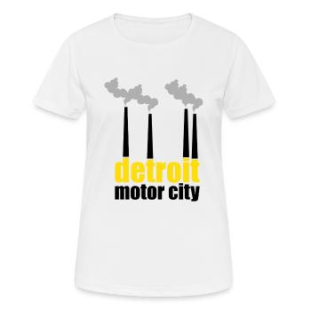 Detroit motor city Techno Rave cadeau Renard - T-shirt respirant Femme - blanc - Devant - AI Model Female 172 dark (172cm)