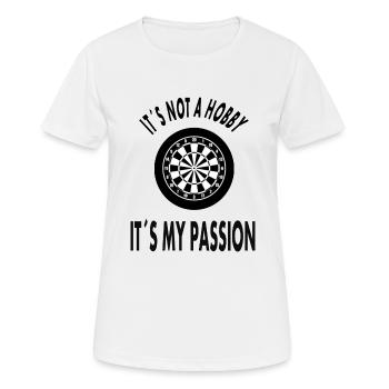 Dart player darts i love playing darts gift - Women's Breathable T-Shirt - white - Front - AI Model Female 172 dark (172cm)