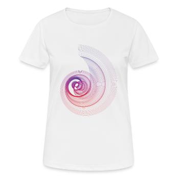 Spirale - Frauen T-Shirt atmungsaktiv - Weiß - Vorne - AI Model Female 172 dark (172cm)