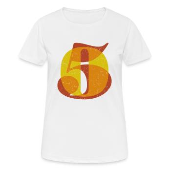 50 TypoArt Typography Design - Women's Breathable T-Shirt - white - Front - AI Model Female 172 dark (172cm)