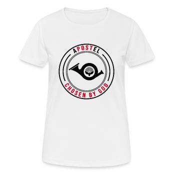 post post postman postman apostle - Women's Breathable T-Shirt - white - Front - AI Model Female 172 dark (172cm)
